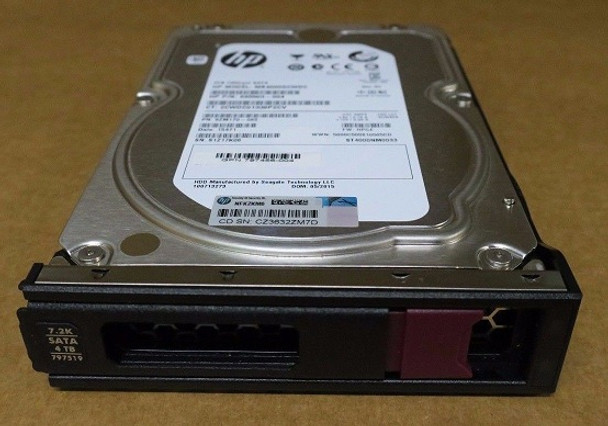 HP 797265-B21 4tb 7200rpm Sata 6gbps Lff (3.5inch) Low Profile Midline Hard Drive With Tray