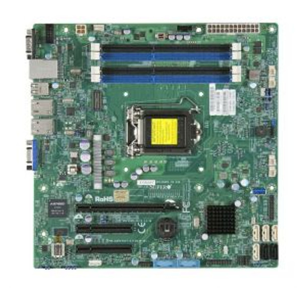 X10SLM-F SuperMicro Single Socket H3 LGA-1150 Intel C224 Express PCH Chipset Xeon E3-1200 v3/ 4th Gen Core i3 / Pentium/ Celeron Processors Support Mi