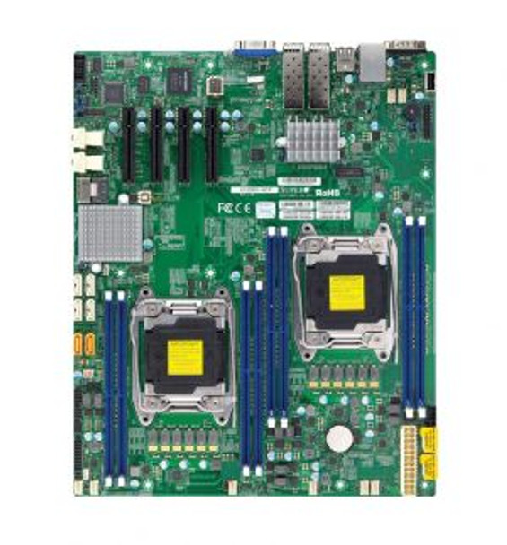 MBDX10DRDINTPO SuperMicro X10DRD-INTP Dual Socket R3 LGA 2011 Xeon E5-2600 v4 / v3 Intel C612 Chipset DDR4 8 x DIMM 10 x SATA 6Gbps E-ATX Server Mothe