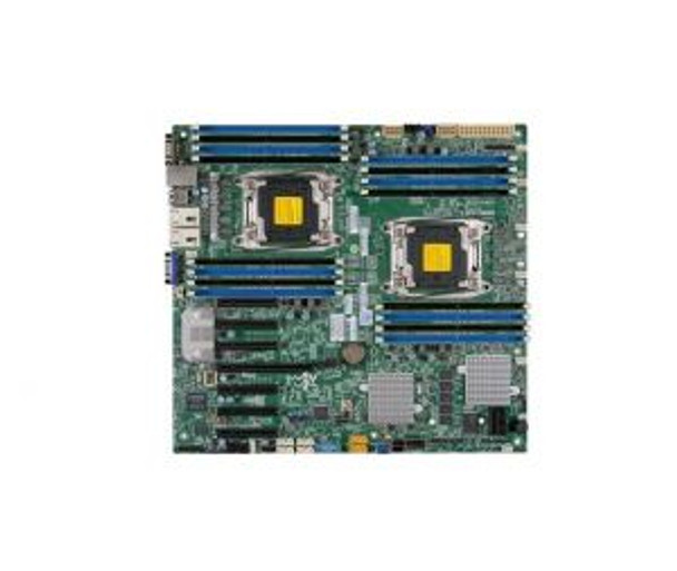 MBD-X10DRH-C-O SuperMicro X10DRH-C Dual Socket R3 LGA 2011 Xeon E5-2600 v4 / v3 Intel C612 Chipset DDR4 16 x DIMM 10 x SATA 6Gbps E-ATX Server Motherb
