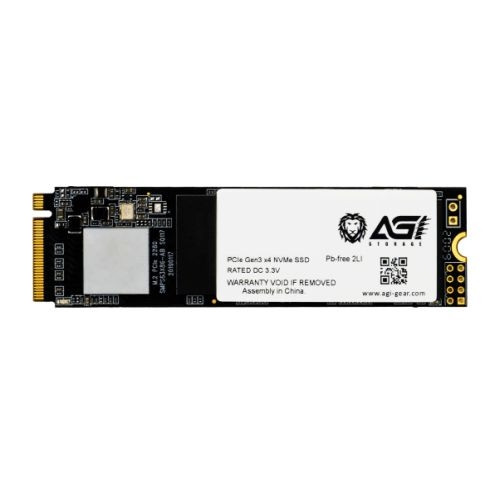 AGI 1TB AI198 M.2 NVMe SSD, M.2 2280, PCIe3, Intel TLC NAND, R / W 2103 / 1699 MB / s, 214K / 24K IOPS
