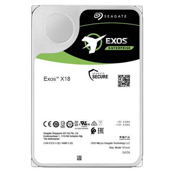Seagate Exos X18 ST12000NM004J - hard drive - 12 TB - SAS 12Gb/s