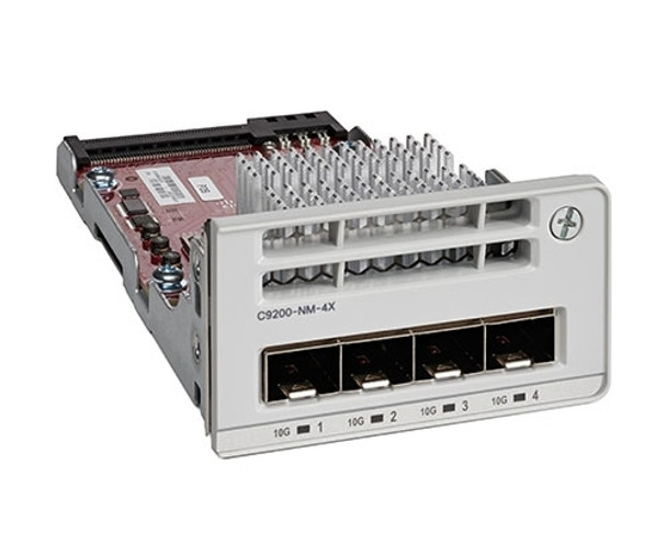 C9200-NM-4X= , Cisco C9200-NM-4X= network switch module 10 Gigabit Ethernet, Gigabit Ethernet