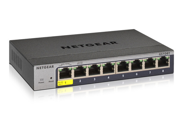 GS108T-300PES , NETGEAR GS108Tv3 Managed L2 Gigabit Ethernet (10/100/1000) Grey
