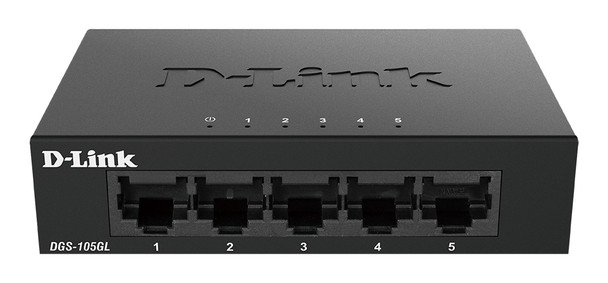 DGS-105GL/E , D-Link DGS-105GL/E network switch Unmanaged Gigabit Ethernet (10/100/1000) Black