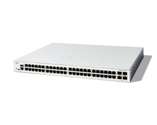 C1200-48T-4G , Cisco Catalyst 1200-48T-4G Smart Switch, 48 Port GE, 4x1GE SFP, Limited Lifetime Protection (C1200-48T-4G)