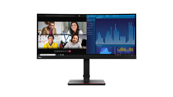 63F2RAT3EU , Lenovo ThinkVision P34w-20 LED display 86.7 cm (34.1") 3440 x 1440 pixels Wide Quad HD Black - 63F2RAT3EU