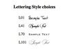 Associate Letter Sheet fonts
