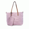 Brushed Leather 2 in 1 Tote - Assorted Colors