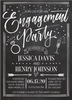 Chalkboard Engagement Whimsy Invitation