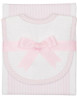 Pink Seersucker Hooded Towel & Washcloth Set