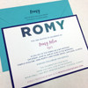 Romy: Bat Mitzvah Invitation