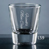 Colima Shot Glass - 10 fonts