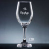 Iguala Wine Glass- 10 fonts