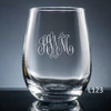 Altamira Monogram Stemless Wine Glass- 10 Fonts