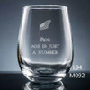 Miramar Stemless Wine Glass- 10 icons