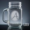 Soltero Mason Jar Glass - 8 fonts