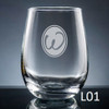 Soltero Stemless Wine Glass - 8 fonts