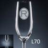 Soltero Champagne Flute - 8 fonts