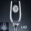 Soltero Champagne Flute - 8 fonts