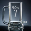 Numero Beer Mug Glass - 10 fonts