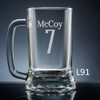 Numero Beer Mug Glass - 10 fonts