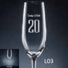 Numero Champagne Flute - 10 fonts