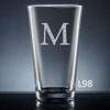 Sencillo Pint  Glass - 10 fonts