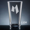 Sencillo Pint  Glass - 10 fonts