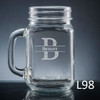 Ensenada Mason Jar Glass - 10 Fonts