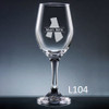 Ensenada Wine Glass - 10 Fonts