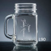 Colima Mason Jar Glass - 10 fonts