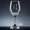 Colima Wine Glass - 10 fonts