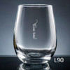 Colima Stemless Wine Glass - 10 fonts