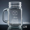 Athlete Mason Jar Glass - 7 icons