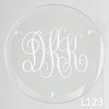 Bronson Monogram Glass Coaster Set -8 Fonts