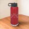 Golf Monogram 32 Ounce Water Bottle - multiple colors