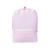Pink Seersucker Small Backpack