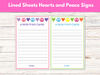 Hearts and Peace Signs - Downloadable Files Can Be Personalized