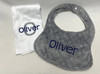Name Bib and Burp Cloth Set - Multiple Colors