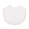 Pink Seersucker Bib and Burp Cloth Set