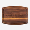 Established - Walnut Arched Wood Cutting Board with Groove