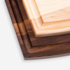 Initial Round Walnut Cutting Board with Groove