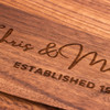 Family Round Maple Cutting Board with Groove