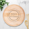 Our Story Round Maple Cutting Board with Groove