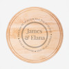 Our Story Round Maple Cutting Board with Groove