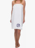 Monogram Towel Wrap and Small Waffle Cosmetic Bag Set