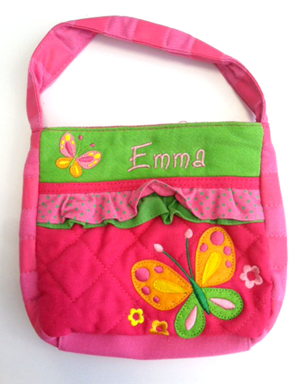 pink butterfly purse