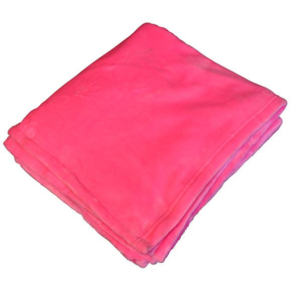 hot pink throw blanket
