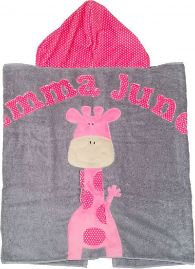 giraffe hooded towel